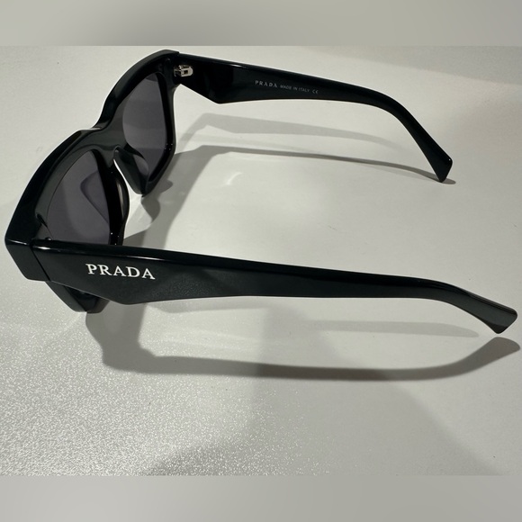 Prada Accessories - Prada PR A06S Unisex Black with White Logo Sunglasses / Shades BRAND NEW